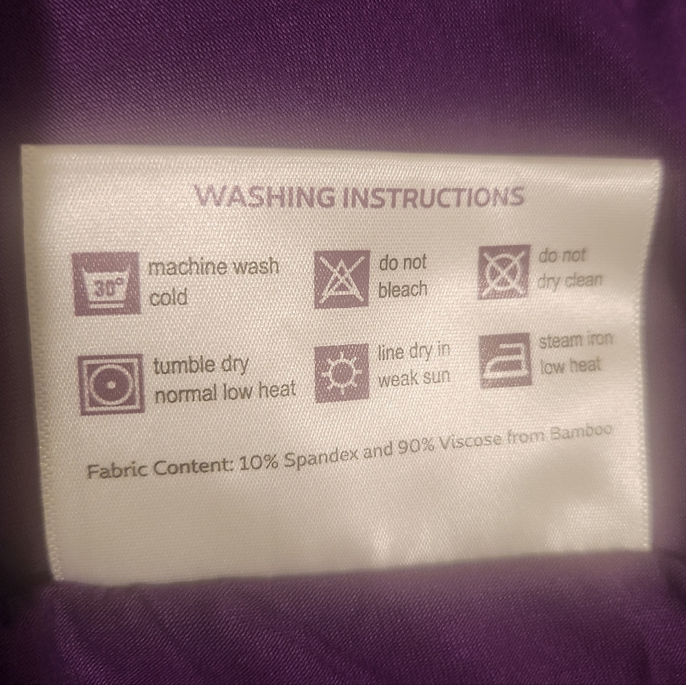 NIB Purple Mattress Brand - KING/CALI KING SOFTSTRETCH SHEET SET (BAMBOO) - Picture 17 of 17